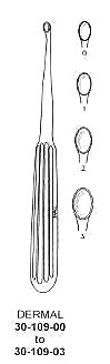 Dermal Curettes, Oval Spoon